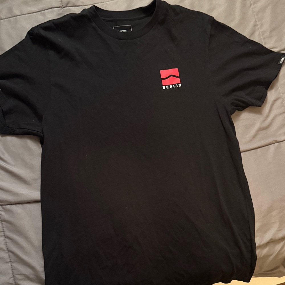 Vans Black and Red Graphic Tee